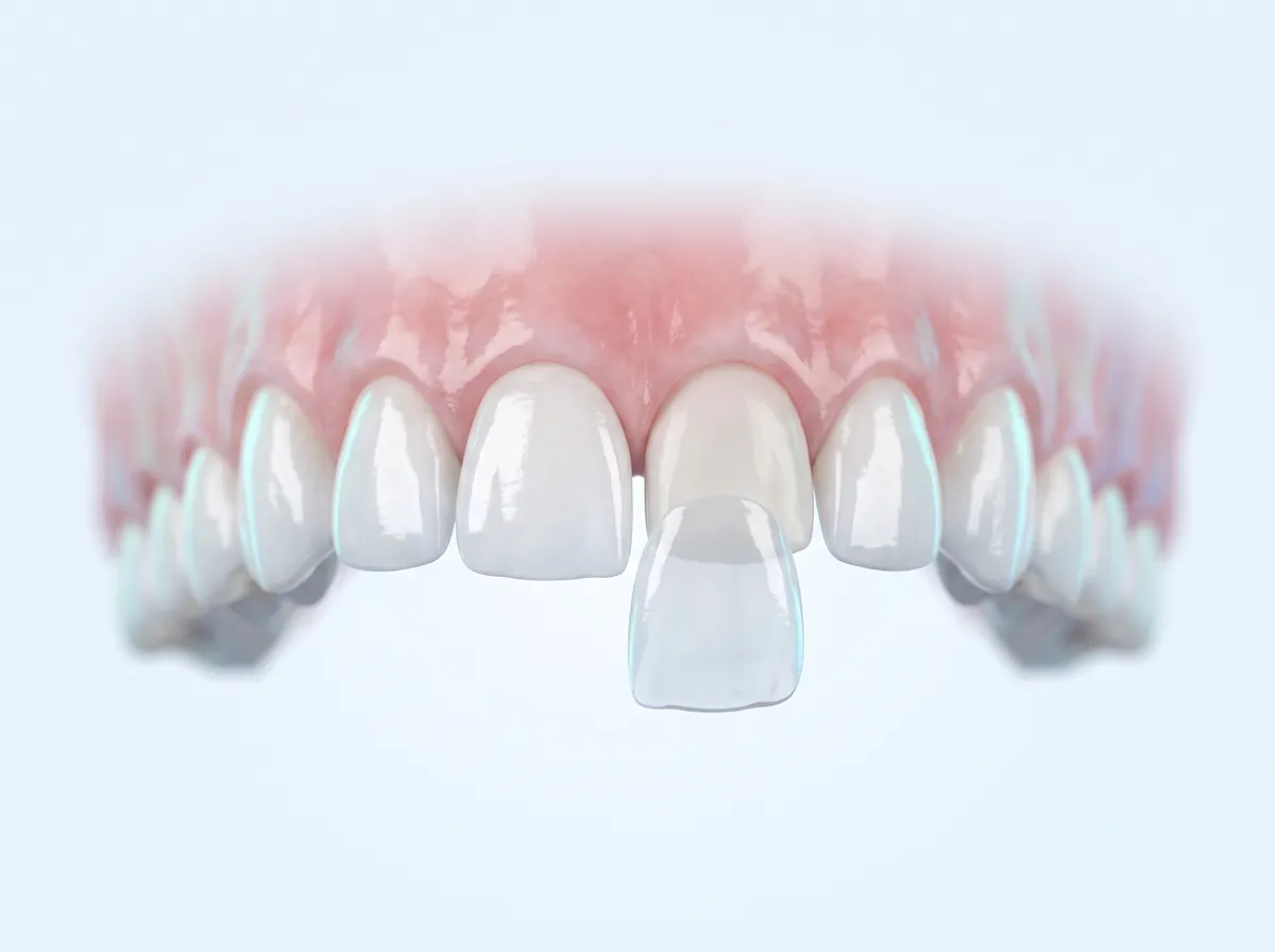 Ilustración 3D: carillas para una sonrisa más blanca